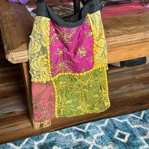 Patchwork fabric bag